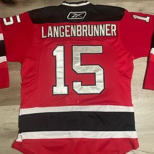 NHL New Jersey Devils Langenbrunner #15 Reebok NHL Jersey